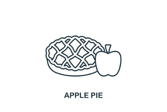 Apple Pie Icon: A Versatile Fast Food Symbol