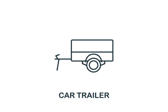 Car Trailer Icon: A Versatile Symbol for Your Design Needs