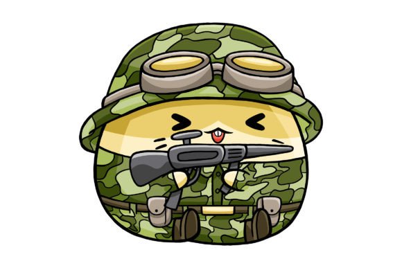 Cute Hamster Soldier Cartoon Vector: A Versatile Design Solution
