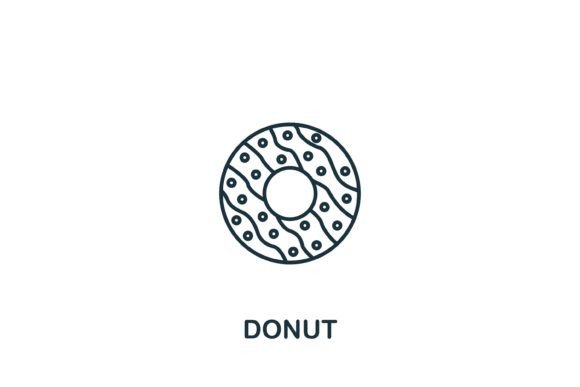 Donut Icon: A Versatile Fast Food Symbol