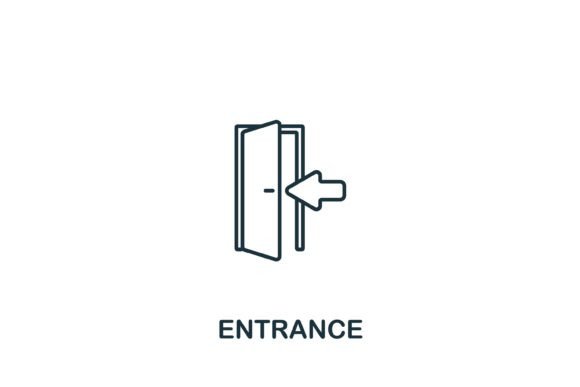 Enhance Your Design with a Simple Entrance Icon
