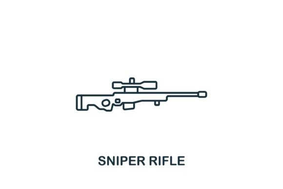 Enhance Your Designs with the Sniper Rifle Icon