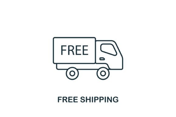 Enhance Your Online Store with the Free Shipping Icon