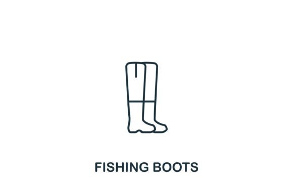 Fishing Boots Icon: A Versatile Symbol for Design and Infographics