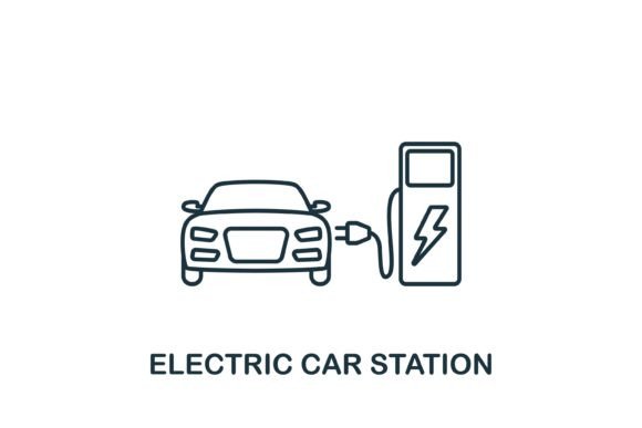 The Electric Car Station Icon: A Symbol of the Future in Design and Technology