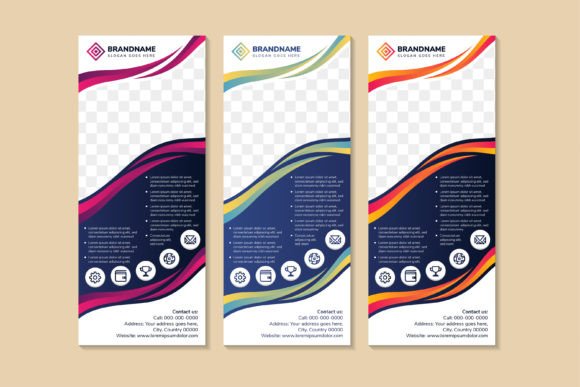Wave Vertical Banner Collection: Modern & Versatile